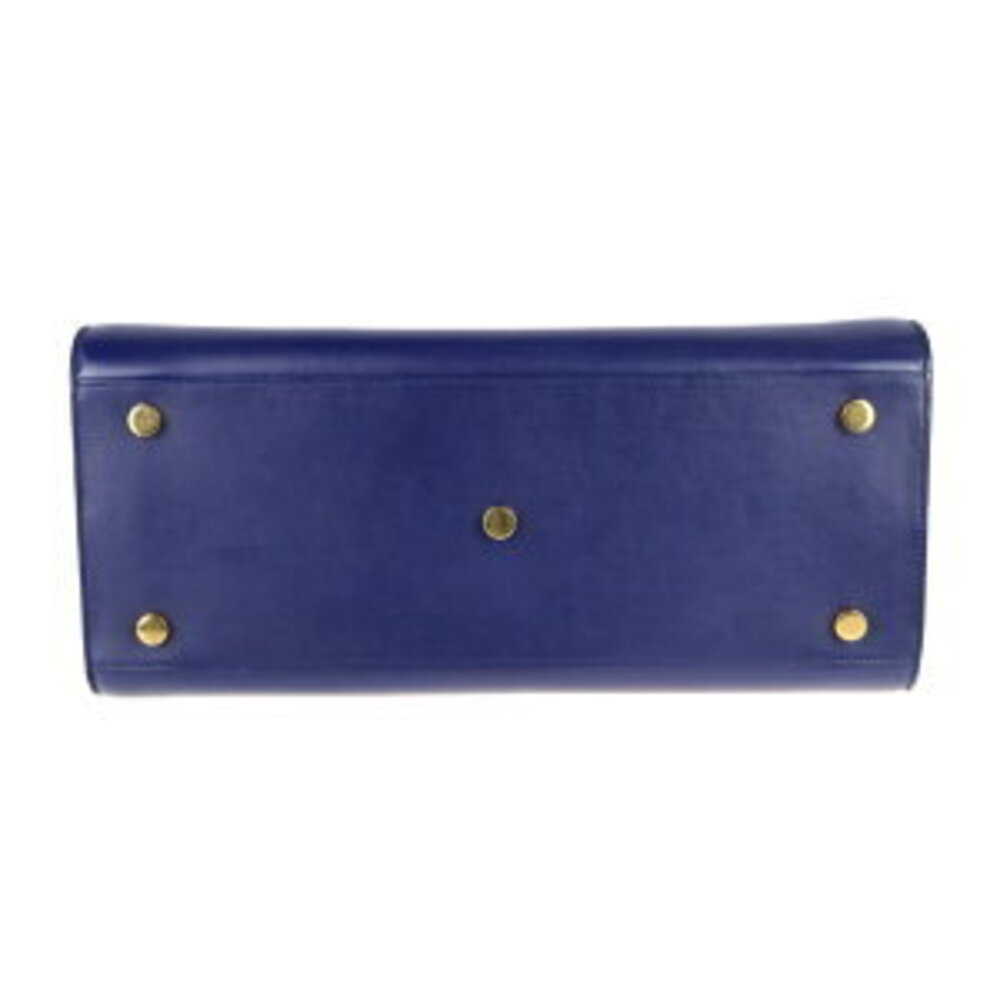 Saint Laurent handbag blue Sac de leather Jour shoulder bag - Picture 4 of 9